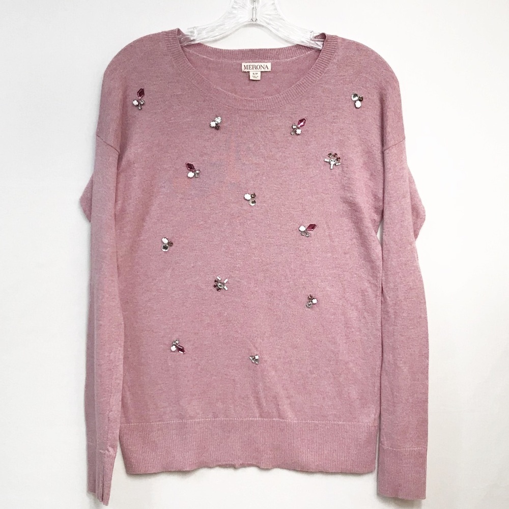 Merona Women’s Jewel Bling‎ Sweater Size Small